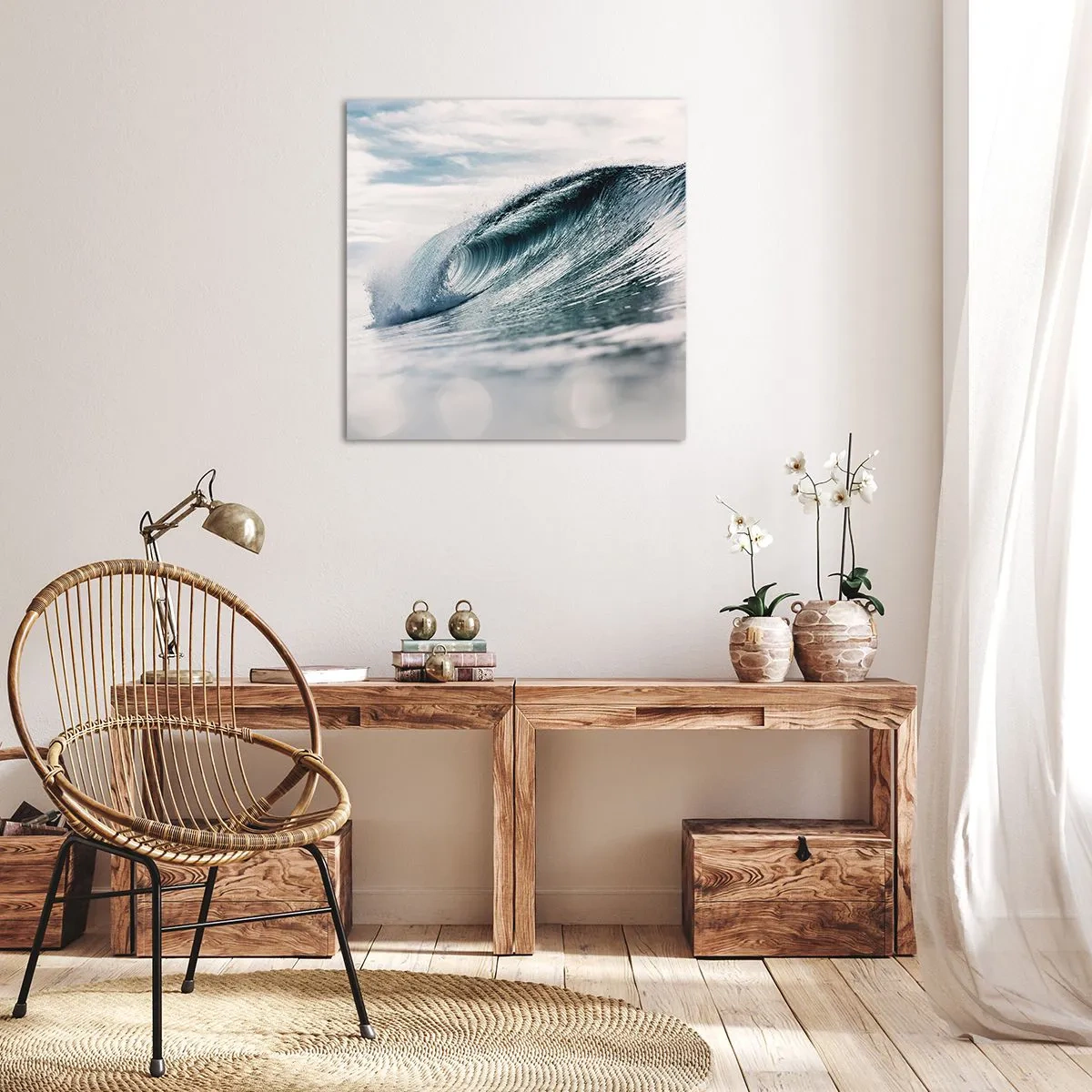 Vászonkép - Vízcsúcs - 60x60 cm