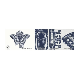 Fotótapéta Minta Premium Canvas - A szív minden titka - Absztrakció, Pillangó, Kulcs - 100x30 cm