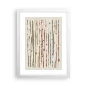 Poszter fekete keretben - Zenei színjegyzetelés - 30x40 cm