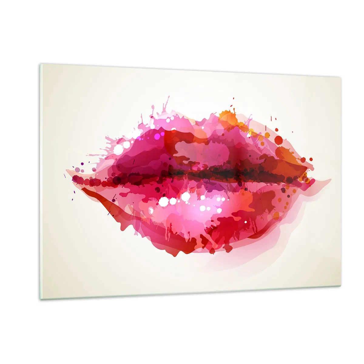 Üveg kép - Vöröses árnyalatú vörös - 120x80 cm