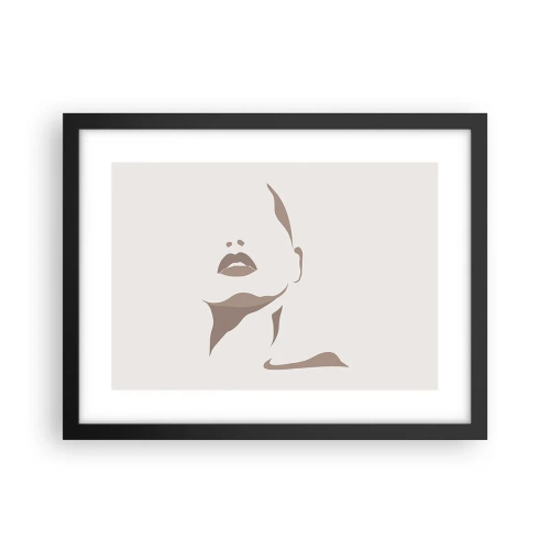 Poszter fehér keretben -  Fényből és árnyékból létrehozott - 40x30 cm