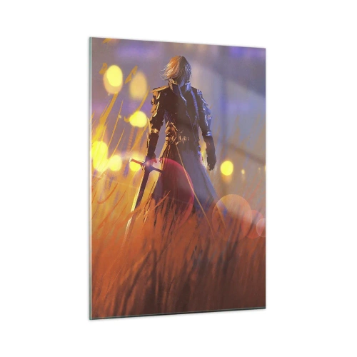 Üveg kép - Tévedő lovag - 50x70 cm