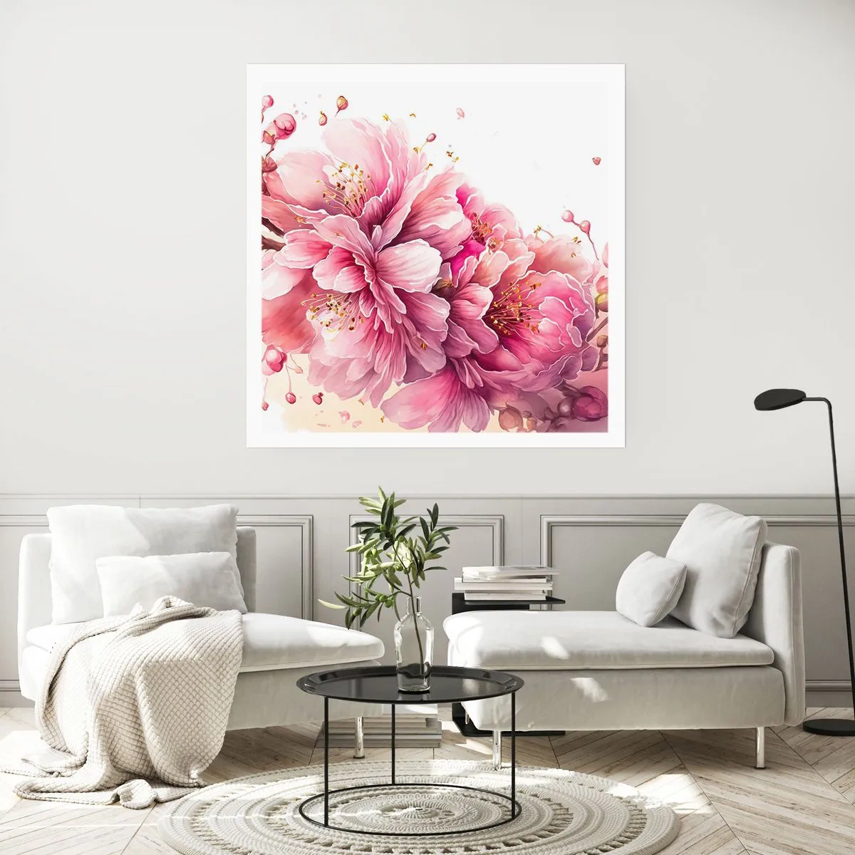 Poszter - Cseresznyevirág - 30x30 cm