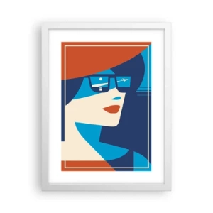 Poszter fekete keretben - Nyári utazás - 30x40 cm