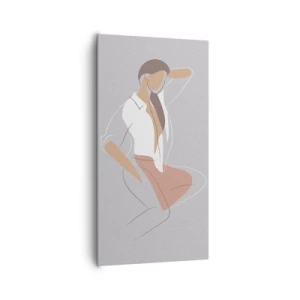 Vászonkép - Kecsesség kontúrja - 65x120 cm