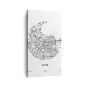 Vászonkép - Doha anatómiája - 45x80 cm