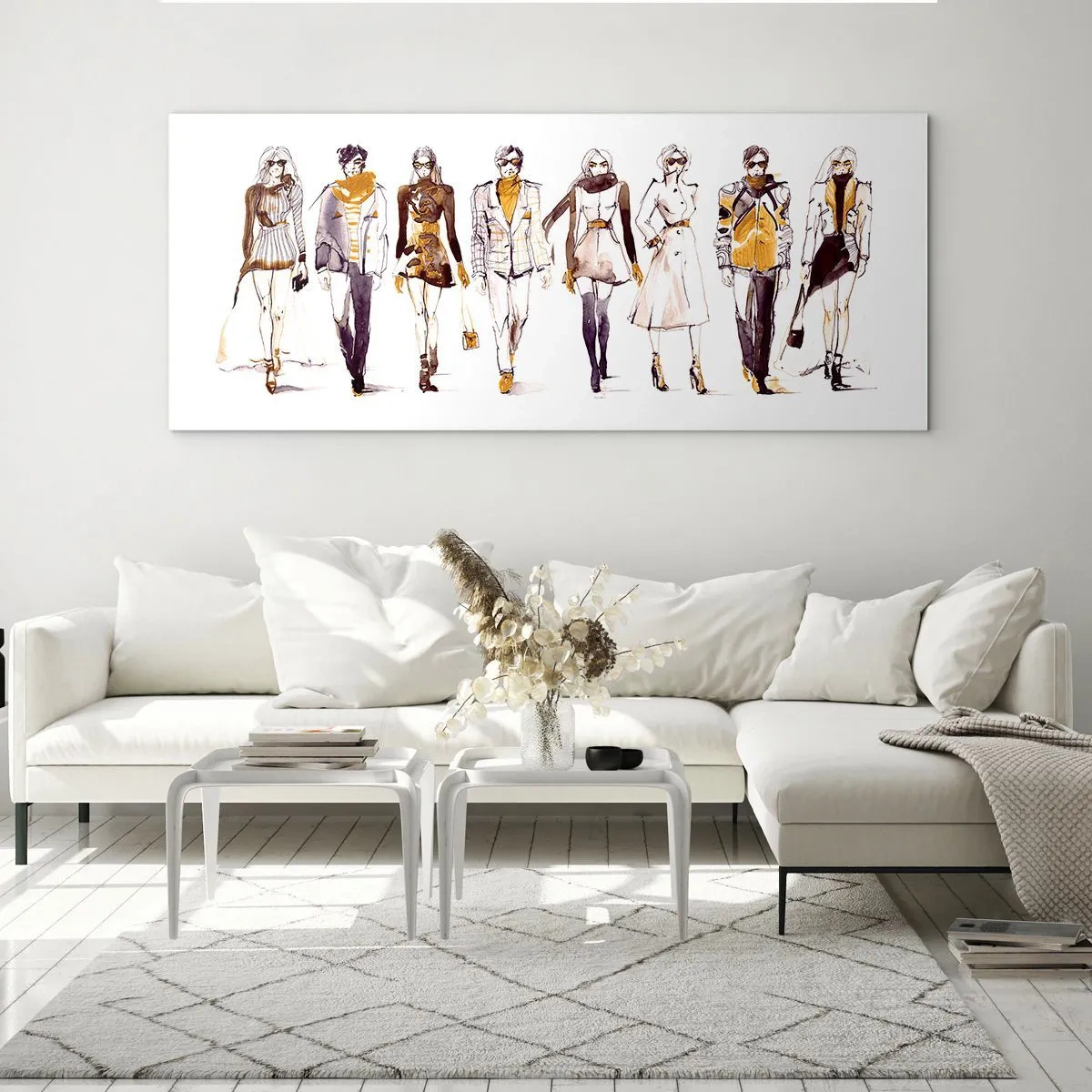 Üveg kép - Nem kikényszerített sikk, szabad elegancia - 120x50 cm