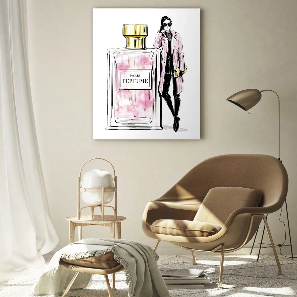 Üveg kép - Párizsi érzékiség - 50x70 cm