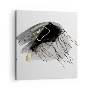 Vászonkép - Feketében és aranyban - 50x50 cm