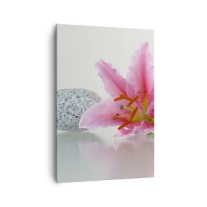 Vászonkép - Egy tanulmány rózsaszín, szürke és fehér színben - 70x100 cm
