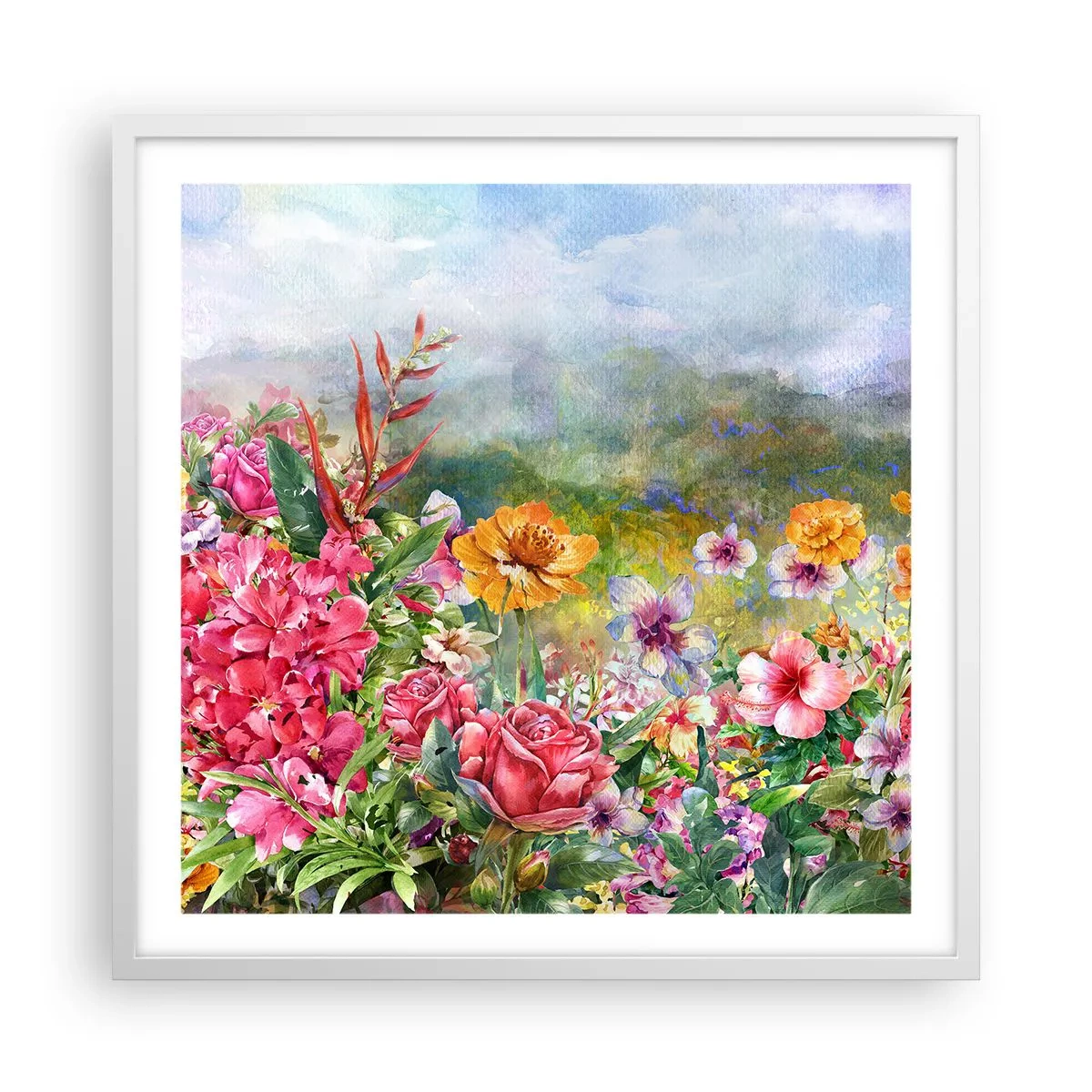 Poszter fekete keretben - A kert, amelyik megőrült - 60x60 cm