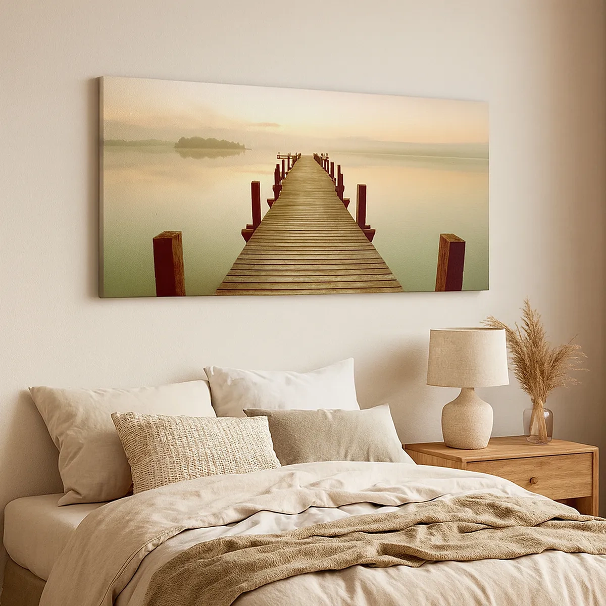 Vászonkép - Hajnal előtt, hajnal, fény - 30x30 cm