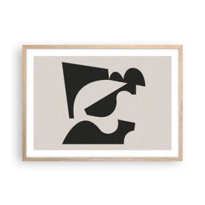 Poszter világos tölgy keretben - Önálló összeállításra - 70x50 cm