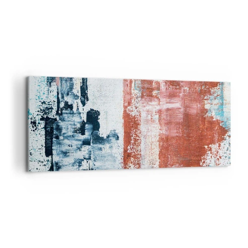 Vászonkép - Fele-fele absztrakt - 100x40 cm