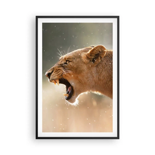 Poszter fehér keretben - Próbálj meg nem hallgatni - 61x91 cm
