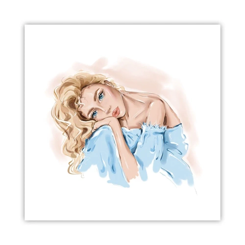 Poszter - Álmodozó a kékben - 40x40 cm