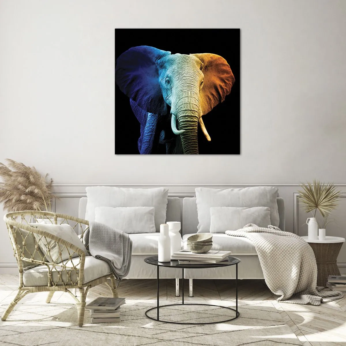 Üveg kép - Excentrikus, nem különc - 70x70 cm