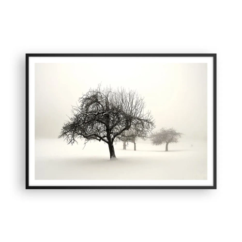 Poszter fehér keretben - Téli álom - 100x70 cm
