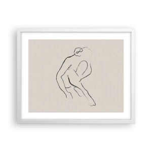 Poszter fekete keretben - Intim vázlat - 50x40 cm