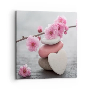 Vászonkép - Boldogság a cseresznyevirággal - 70x70 cm