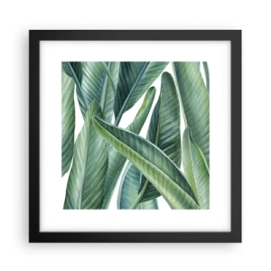 Poszter fehér keretben - Zöld önmagában - 30x30 cm