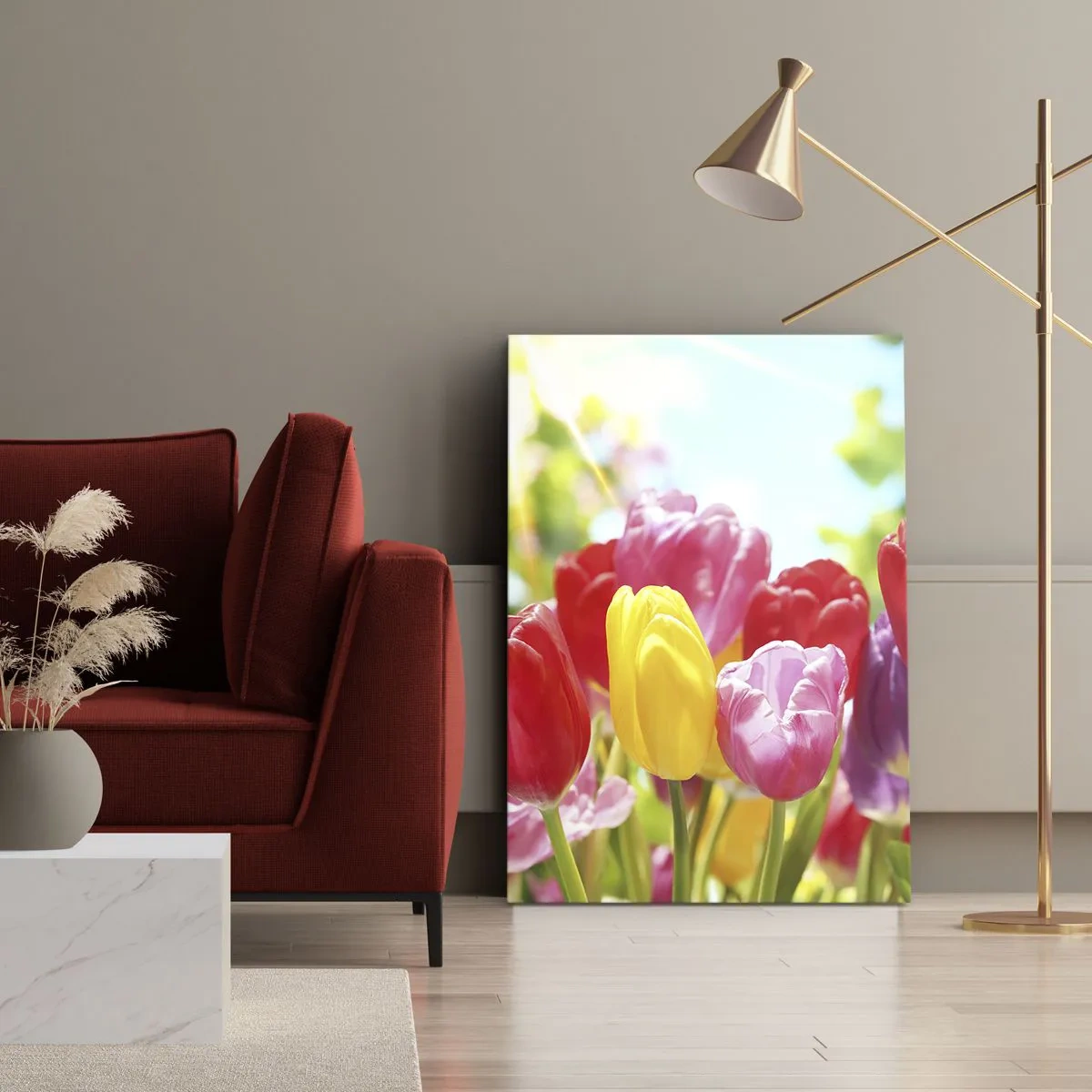 Vászonkép - Mi vagyunk, a május színei! - 55x100 cm