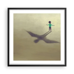 Poszter fehér keretben - A jövő hőse - 50x50 cm