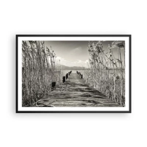 Poszter fehér keretben - A fű csendjében - 91x61 cm