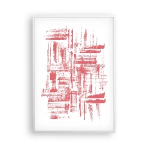 Poszter fekete keretben - A vörös város - 70x100 cm