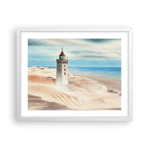 Poszter fekete keretben - Mindig a tengert bámulva - 50x40 cm