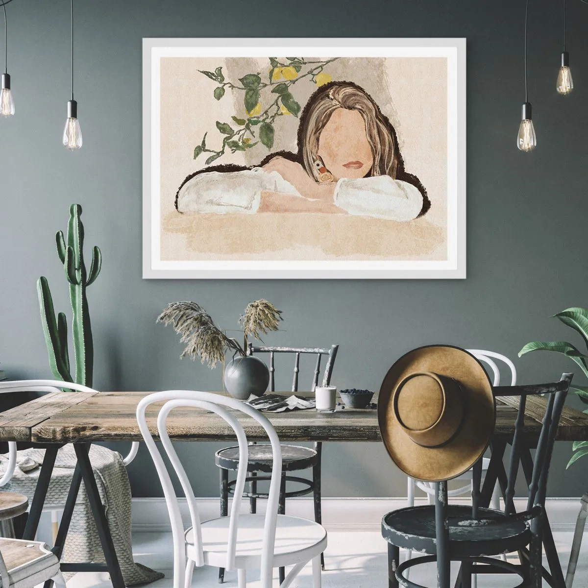 Poszter fekete keretben - Déli szépség - 50x40 cm