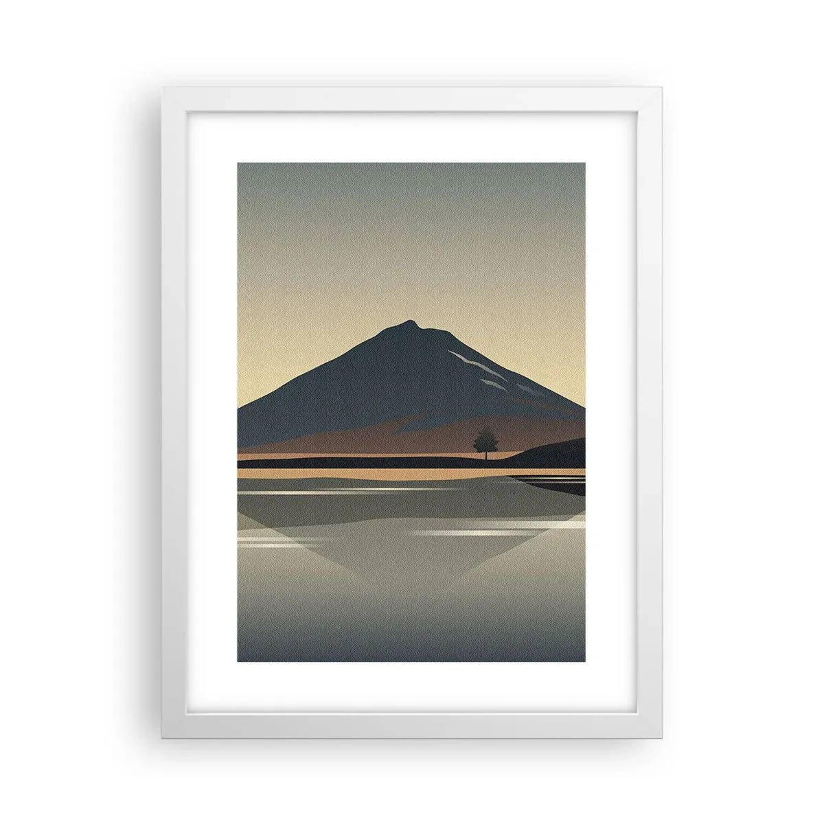 Poszter fekete keretben - Tükörreflexió - 30x40 cm