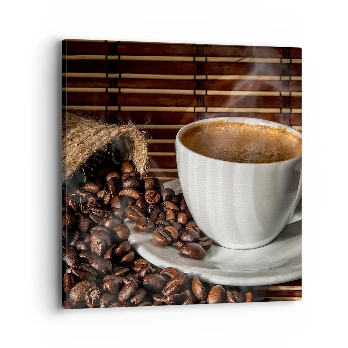 Vászonkép - A szén feketesége, a borostyán tisztasága - 40x40 cm