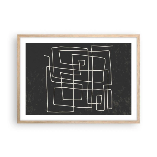 Poszter világos tölgy keretben - Nem olyan egyszerű - 70x50 cm