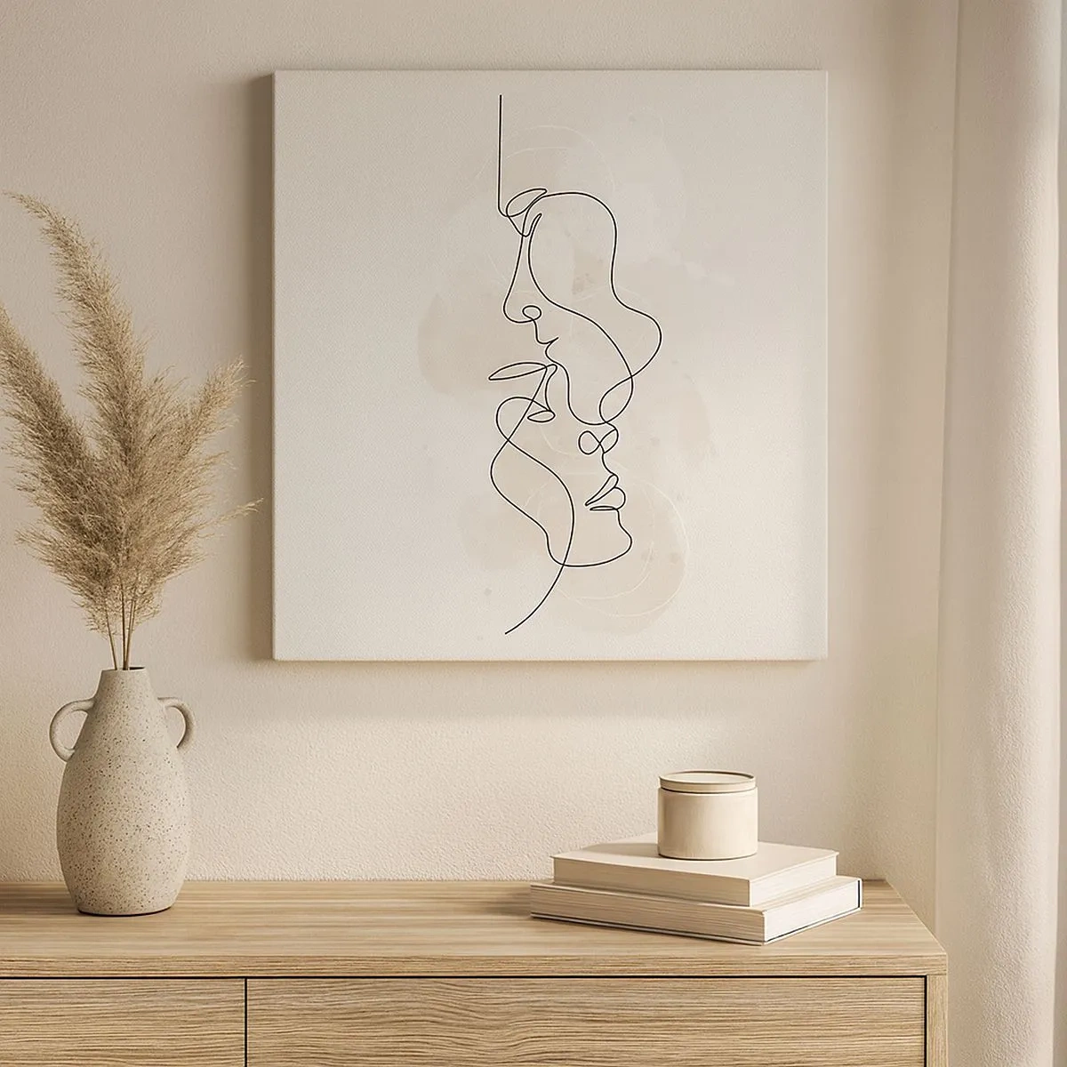 Vászonkép - Ölelésbe gabalyodva - 30x30 cm