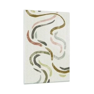 Üveg kép - Az absztrakció vidám tánca - 80x120 cm