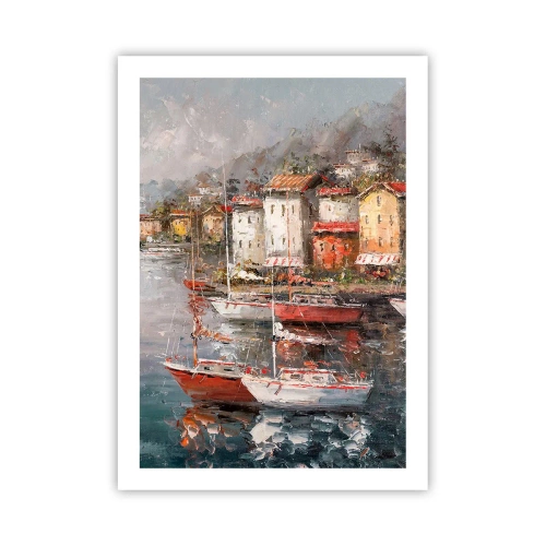 Poszter - Romantikus kikötő - 50x70 cm