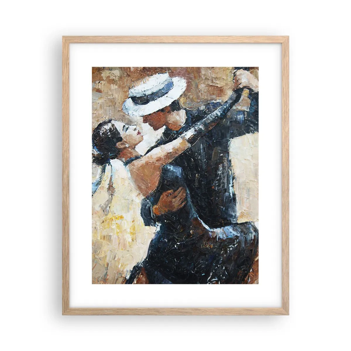 Poszter világos tölgy keretben - A la Rudolf Valentino - 40x50 cm