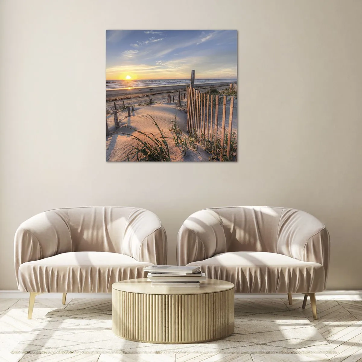 Üveg kép - A szél ragyogása és árnyéka - 60x60 cm