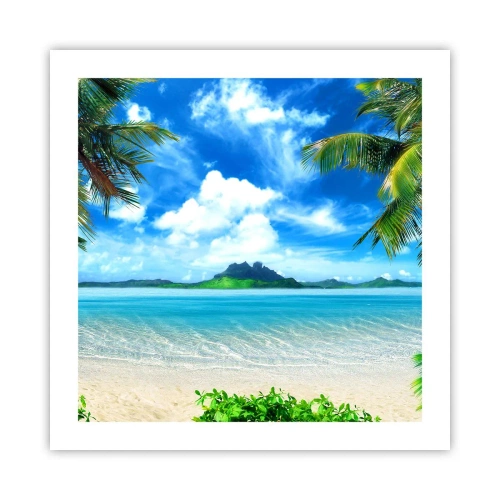 Poszter - A trópusi azúrkék - 50x50 cm