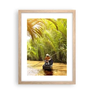 Poszter világos tölgy keretben - A pálma kanyonban - 30x40 cm