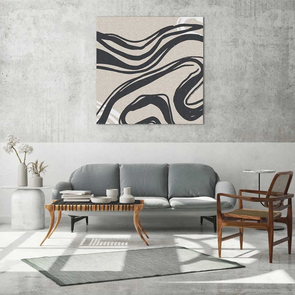 Üveg kép - Megsokszorozott kifejezés - 60x60 cm