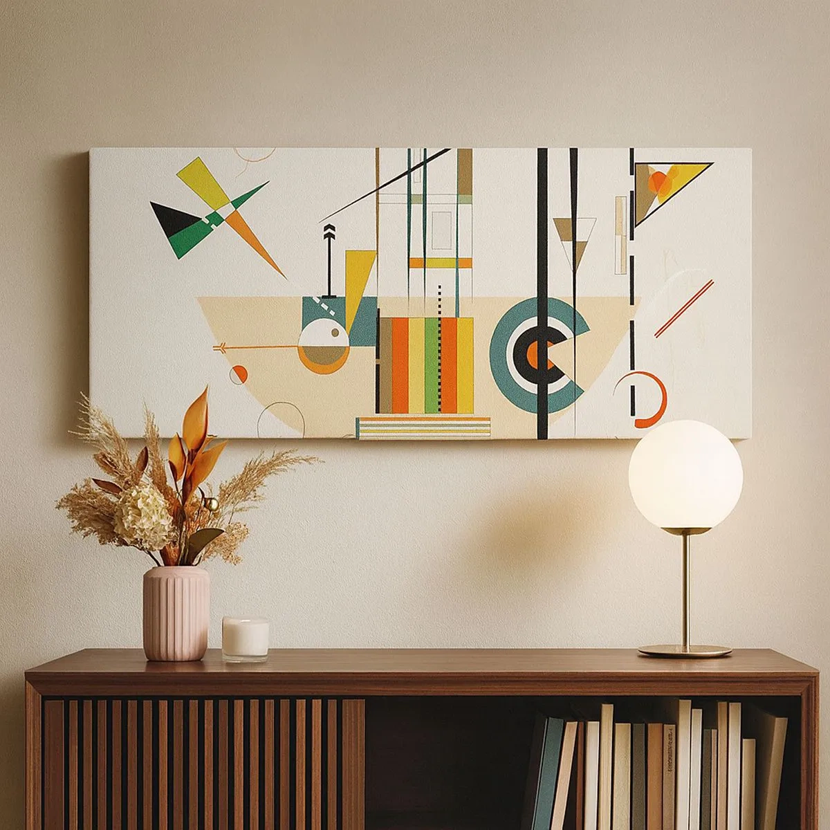 Vászonkép - És nevet a világ - 100x40 cm