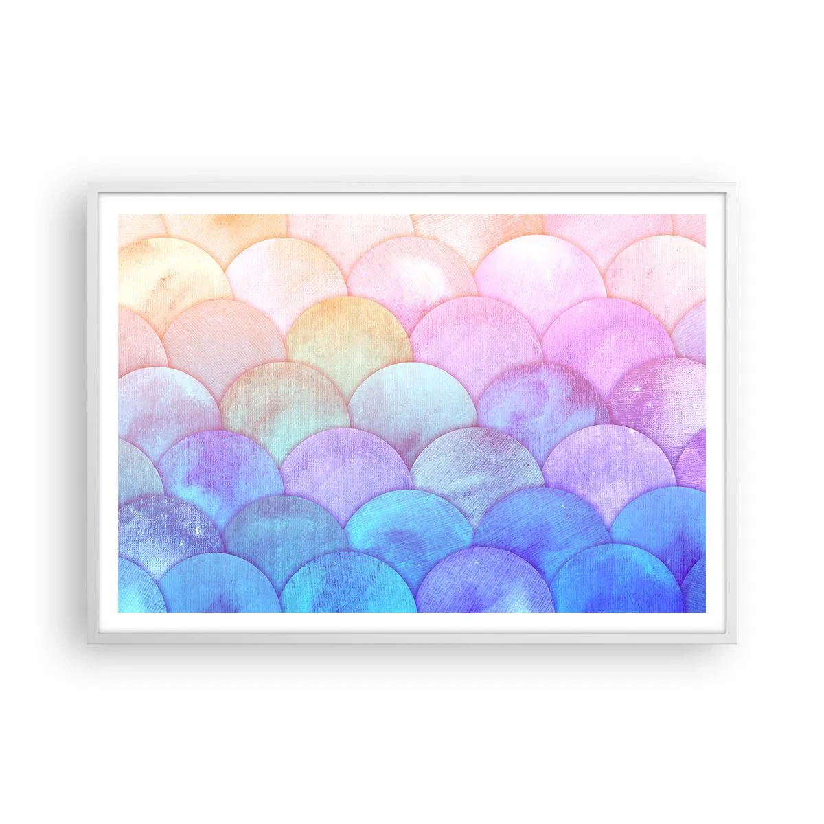 Poszter fekete keretben - Gyöngyház kagyló - 100x70 cm