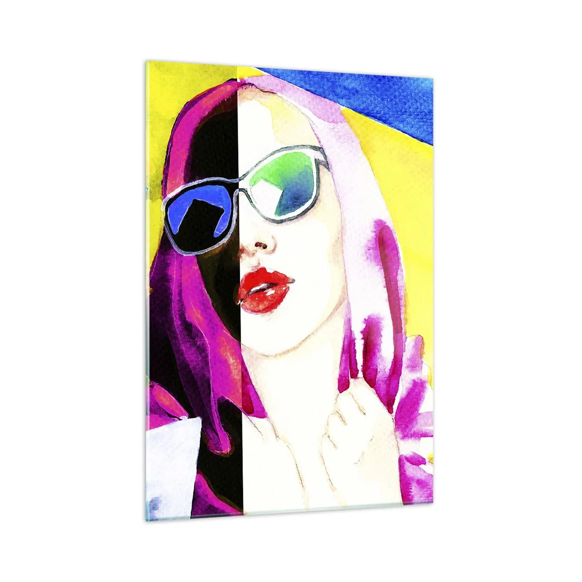 Üveg kép - Nem vagyok fehér és nem vagyok fekete - 50x70 cm