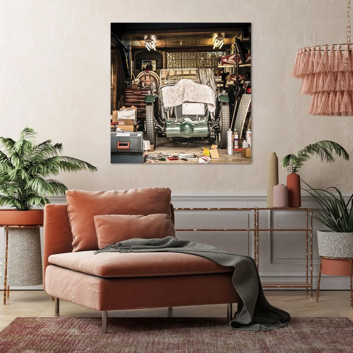 Vászonkép - Vissza a múltba - 30x30 cm