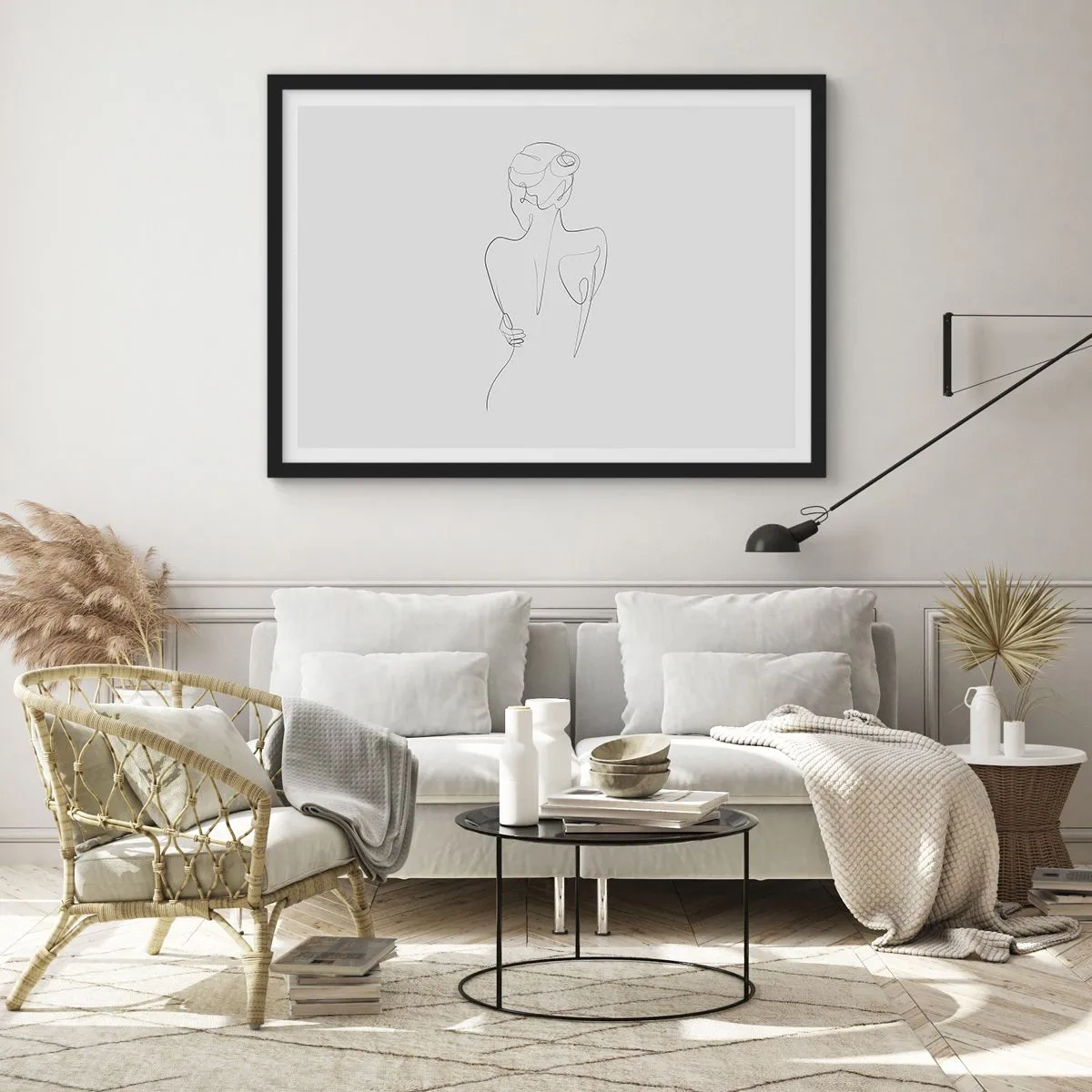 Poszter fehér keretben - Testzene - 70x50 cm