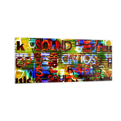 Üveg kép - A hang mindegyik színe - 100x40 cm