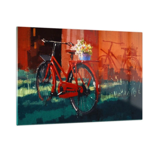 Üveg kép - I want to ride my bicycle - 120x80 cm
