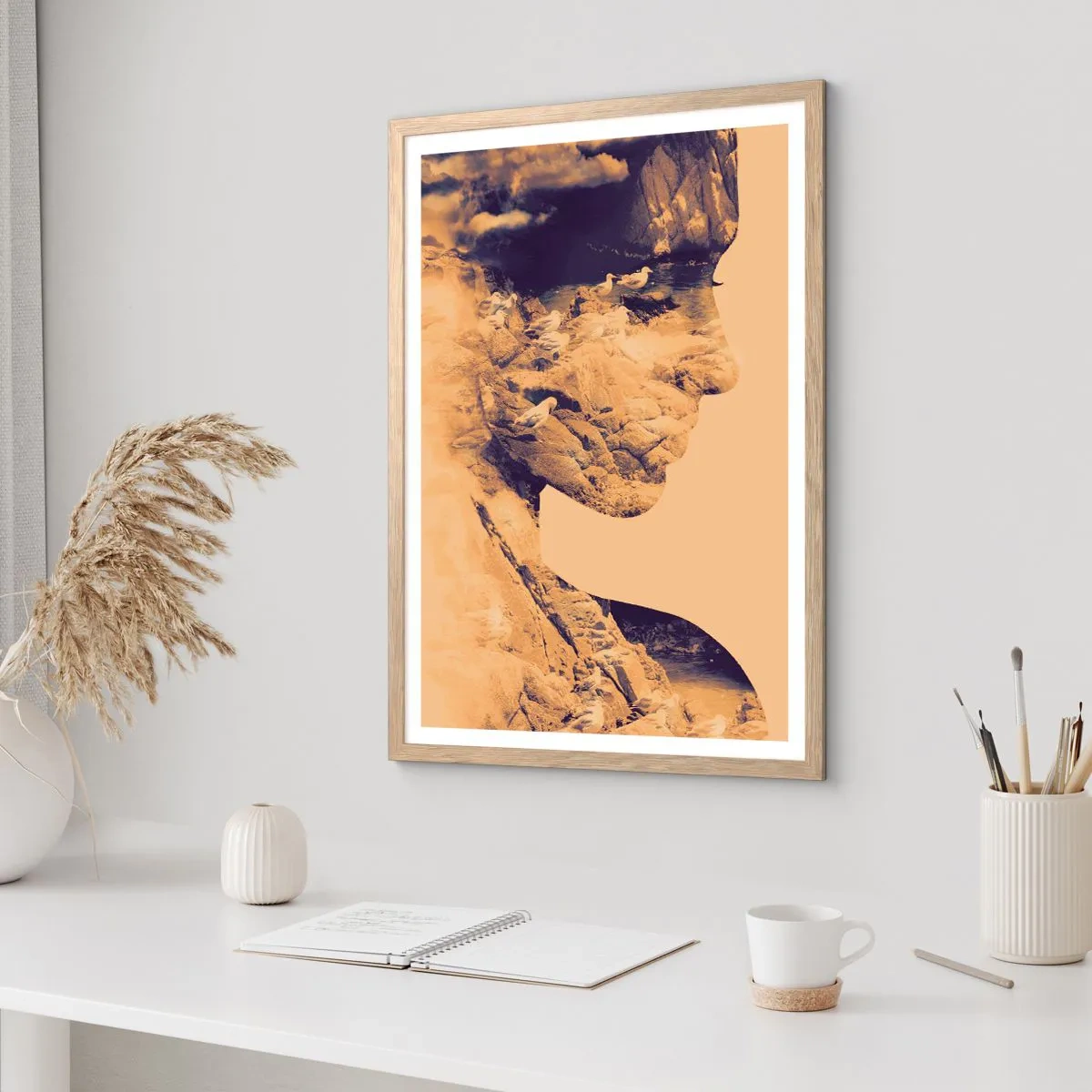 Poszter világos tölgy keretben - Természetes szépség - 61x91 cm